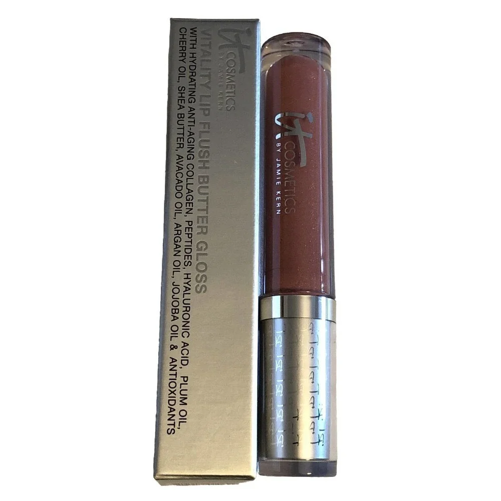 It Cosmetics Lip Flush Lip-Softening Butter Gloss Naturally Pretty BNIB